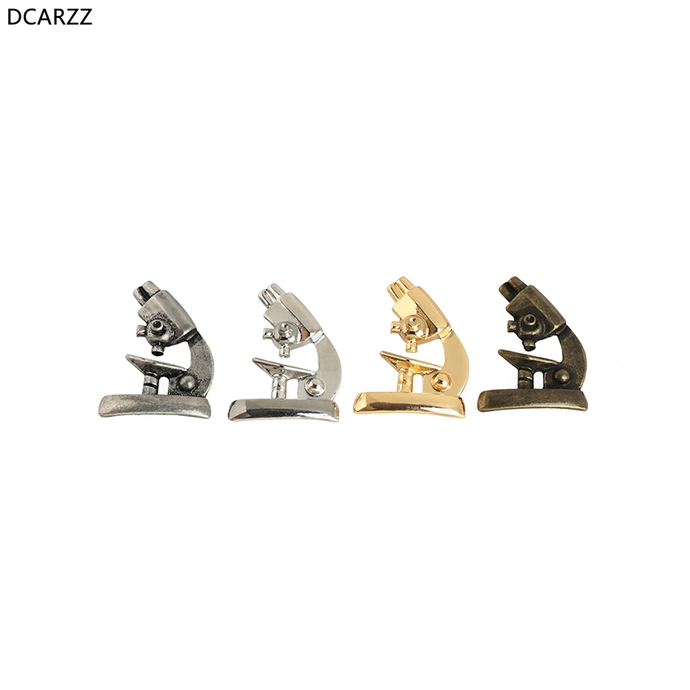 DCARZZ, микроскоп, красивые шпильки, значок, медицинский подарок, антикварные золотые серебряные булавки, металлические трендовые ювелирные изделия, броши для учителя, женский подарок