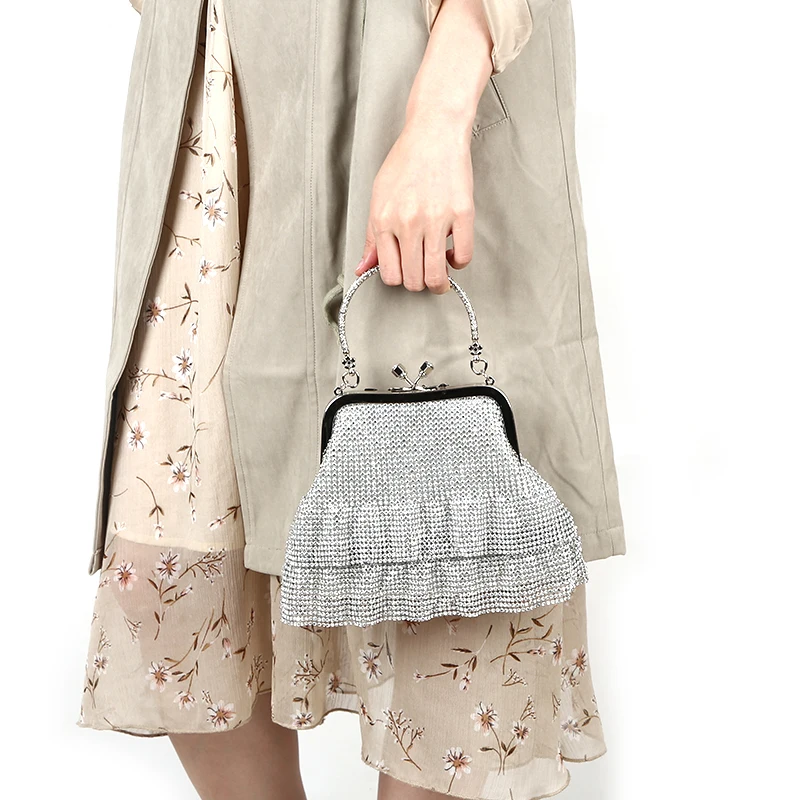 Diamond Beaded Handbag Totes Fashion Evening Clutch Bag Female Chain Shoulder Party Purse Exquisite Wedding ZD1188 |