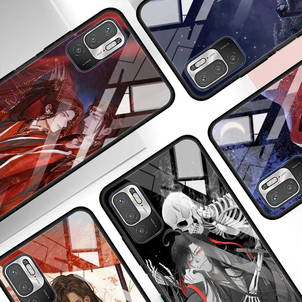 

Anime Mo Dao Zu Shi Tempered Glass Case For Xiaomi Redmi Note 9S 8 9 10 K40 7 8 8T 9C 9A K30 Pro 9T 8A Cell Phone Cover Shell