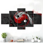 Современный холст 5 шт. Япония постер Инь Ян кои рамка настенный художественный принт модульные картины для гостиной домашний Декор Картина Подарок