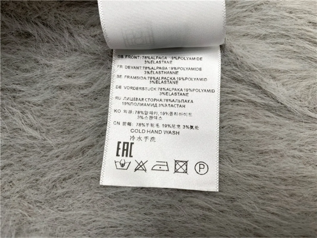 

New Style In Autumn and Winter Trendy Brand Design Commute Versatile Temperament Commuter Crew Neck Solid Plush Sweater T2