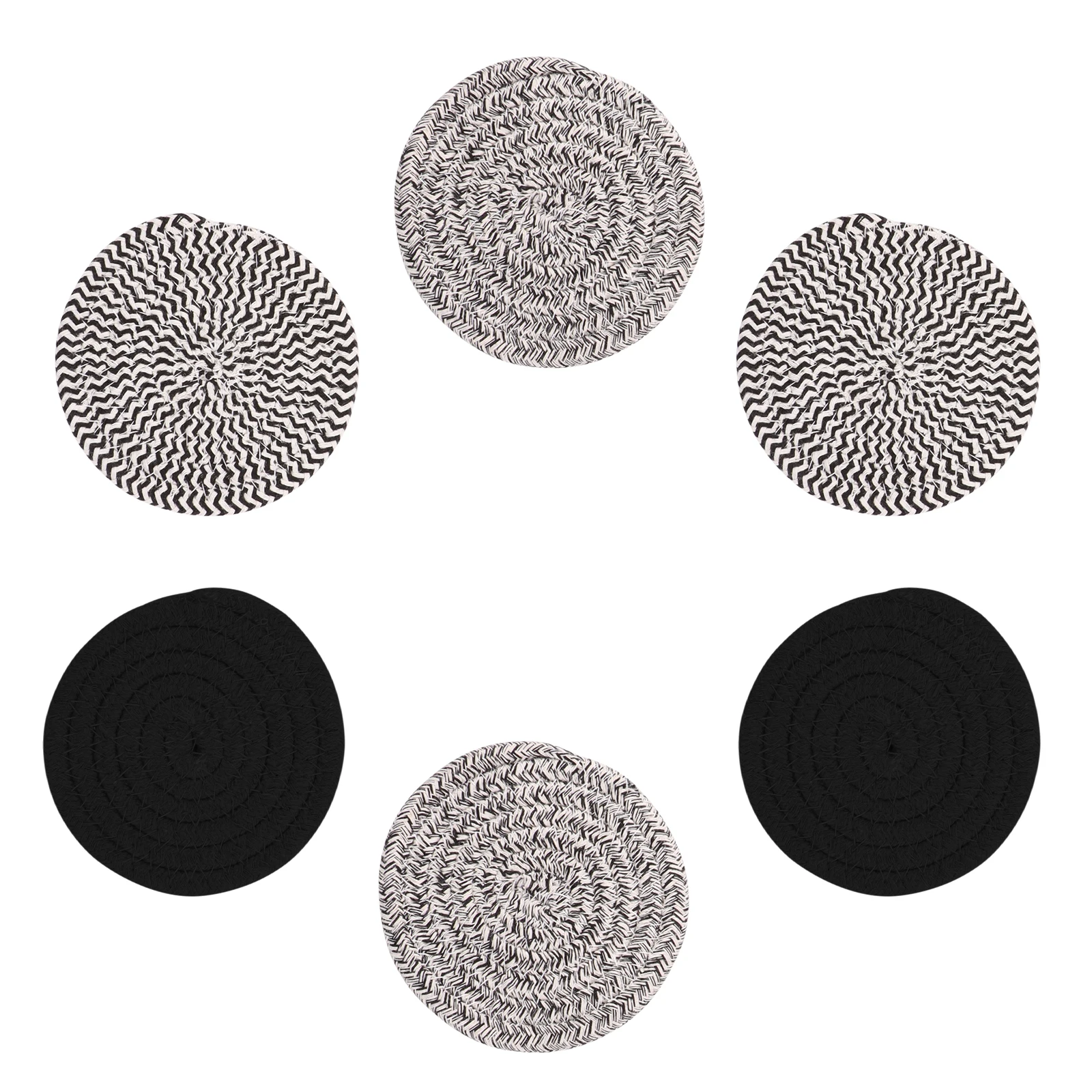 6 шт Хлопок Веревка чашка Pad деликатный прочный декоративный хлопок сплетенный