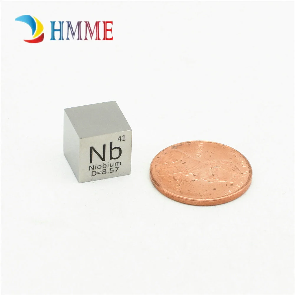 Полированный ниобиевый куб 10 мм для коллекции элементов плотности Nb ручной