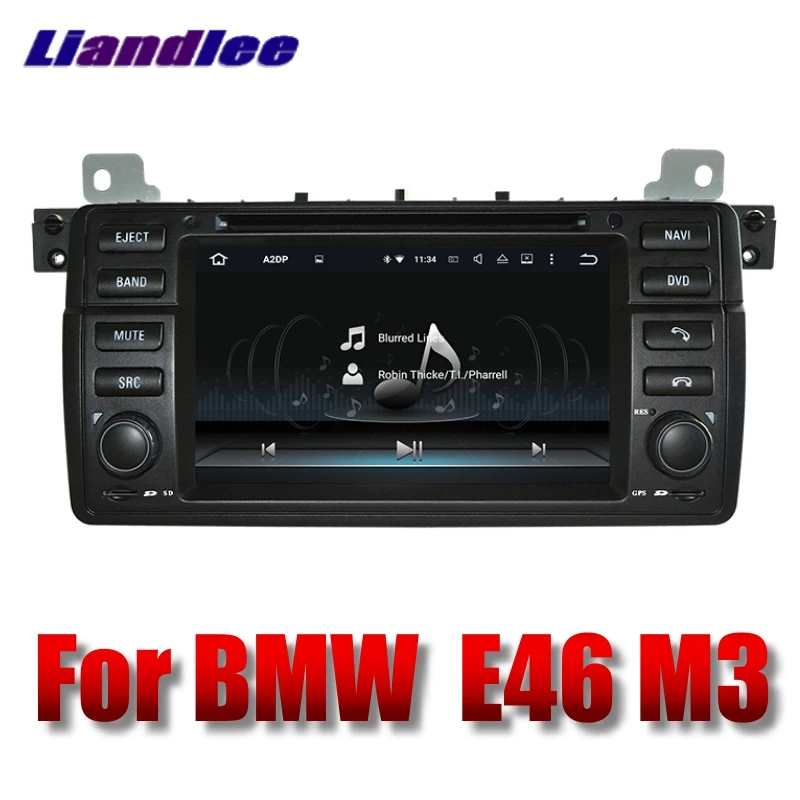 Liandlee автомобильный мультимедийный плеер NAVI для BMW 3 серии E46 M3 1997 ~ 2006 с DVD BT