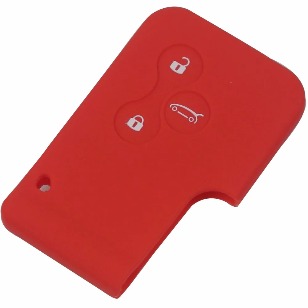 Силиконовый резиновый 3 кнопки ключа автомобиля чехол протектор смарт карты для