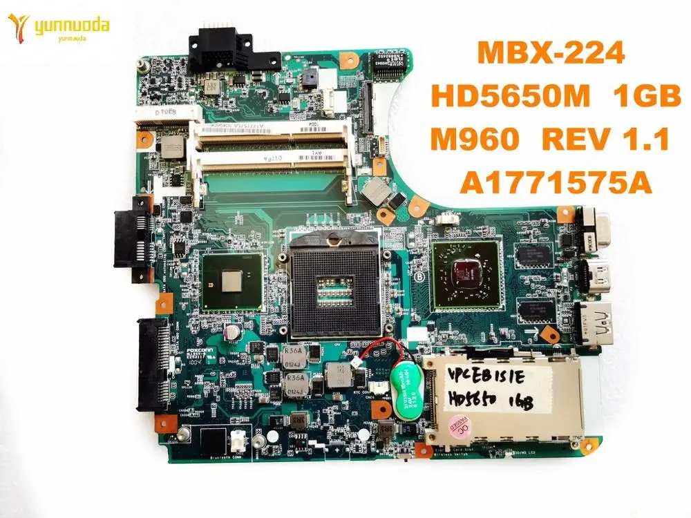 Оригинальная материнская плата для ноутбука SONY MBX-224, MBX-224, HD5650M, 1 ГБ, M960 REV 1,1, A1771575A, тестирование, хорошая бесплатная доставка