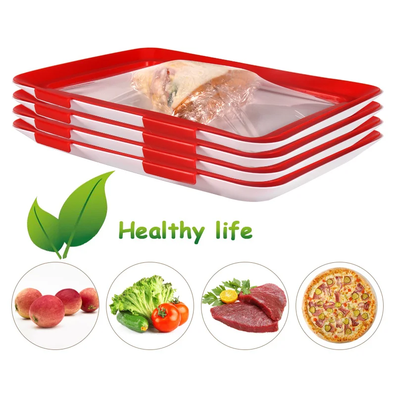 

Food preservation tray, creative goods for food preservation, refrigeration