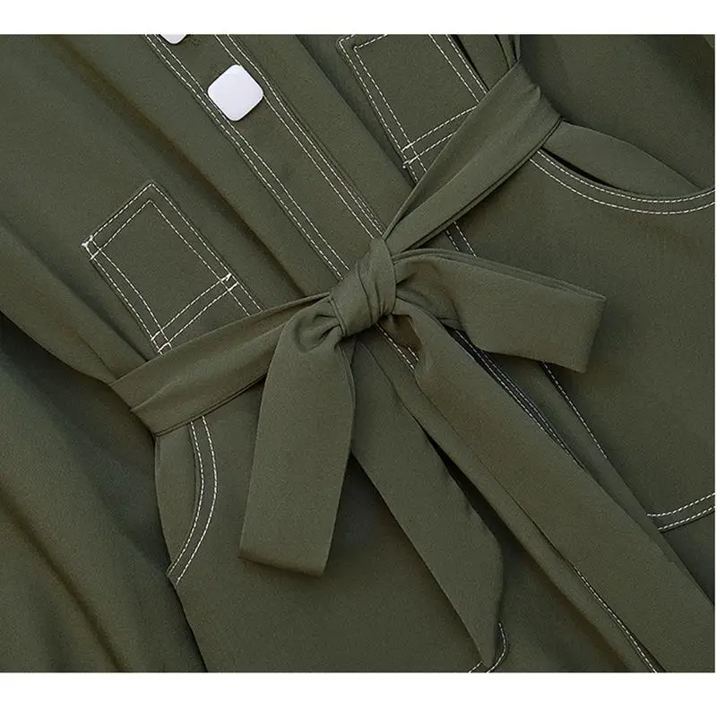 

Female Vintage Plus Size Dress Elegant Lace Up Long Dress Autumn Oversize Long Sleeve Loose Woman Dress Large Size Office Dress