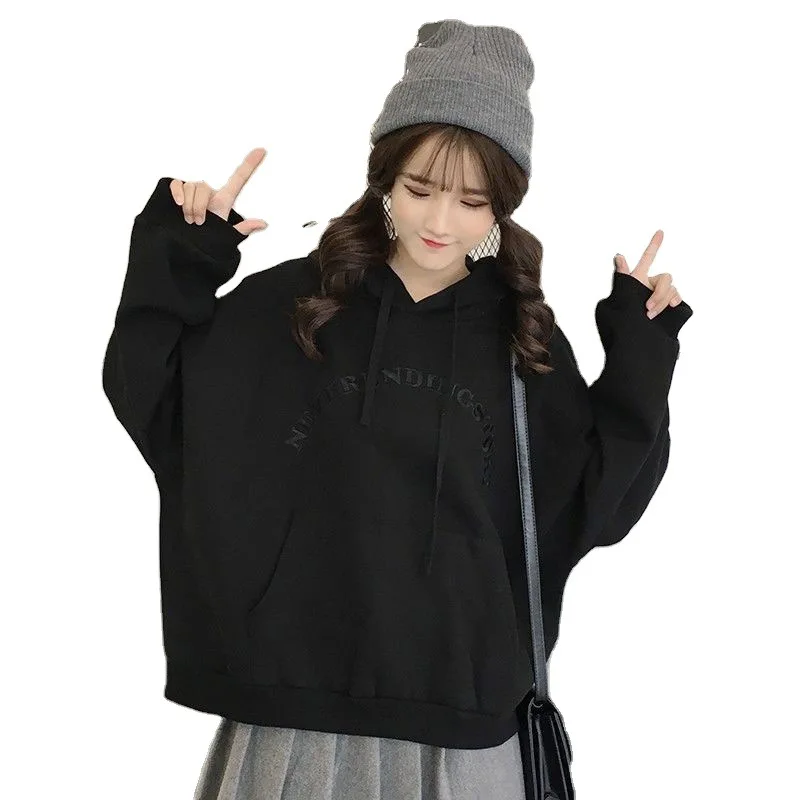

Sweater Women's 2020 Women's Autumn and Winter New Grey Hooded Korean Thin Loose Pullover Coat Casual Top Fashion