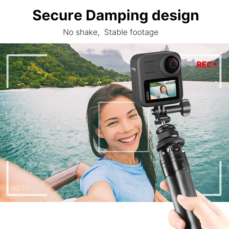 

Ulanzi GP-6 universel Gopro Base Mount Cold Shoe 1/4'' to GoPro Adapter Mount 360 Adjustable Ballhead for GoPro 9/8/7/6/5/4