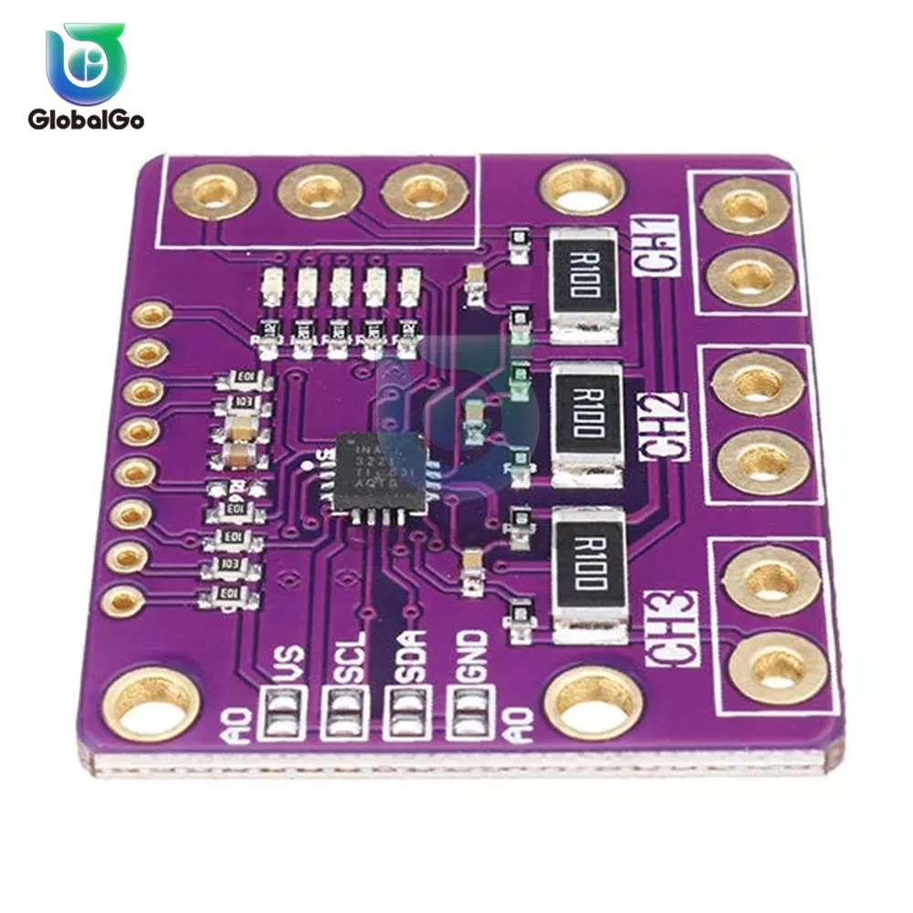 INA3221 блок питания монитор напряжения модуль датчика тройной канал 2 7 в до 5 В ток