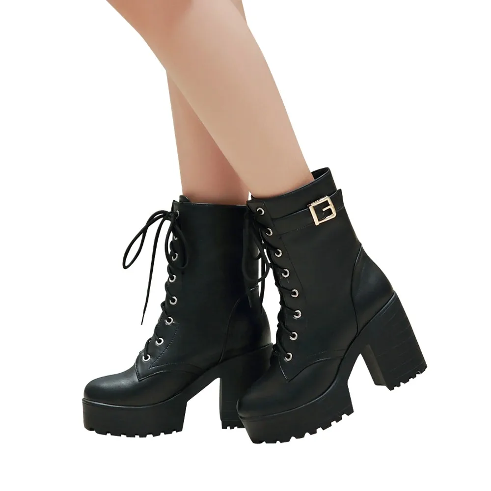 Женские ботинки обувь для отдыха на высоком каблуке Новинка осени 2019 ботильоны