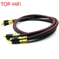 top hifi pair 2rca male cable rca reference interconnect audio cable gold plated plug for tara labs prism omni 2 wire