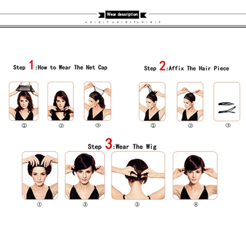 Темно-коричневые женские волосы длина плеча вьющиеся синтетические волна парики