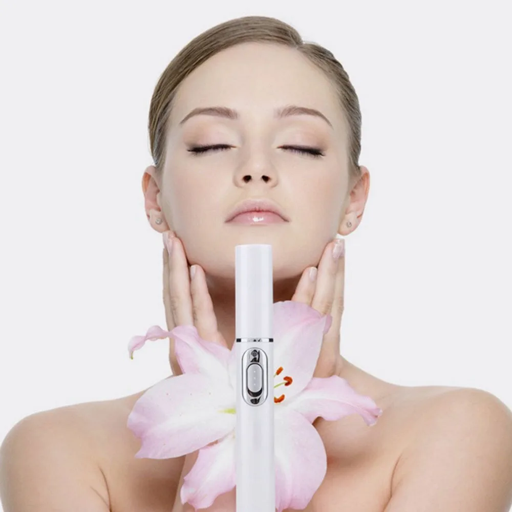 

Acne Laser Pen Portable Wrinkle Removal Machine Durable Soft Scar Remover Device Blue Light Therapy Pen Massage Relax KD-7910