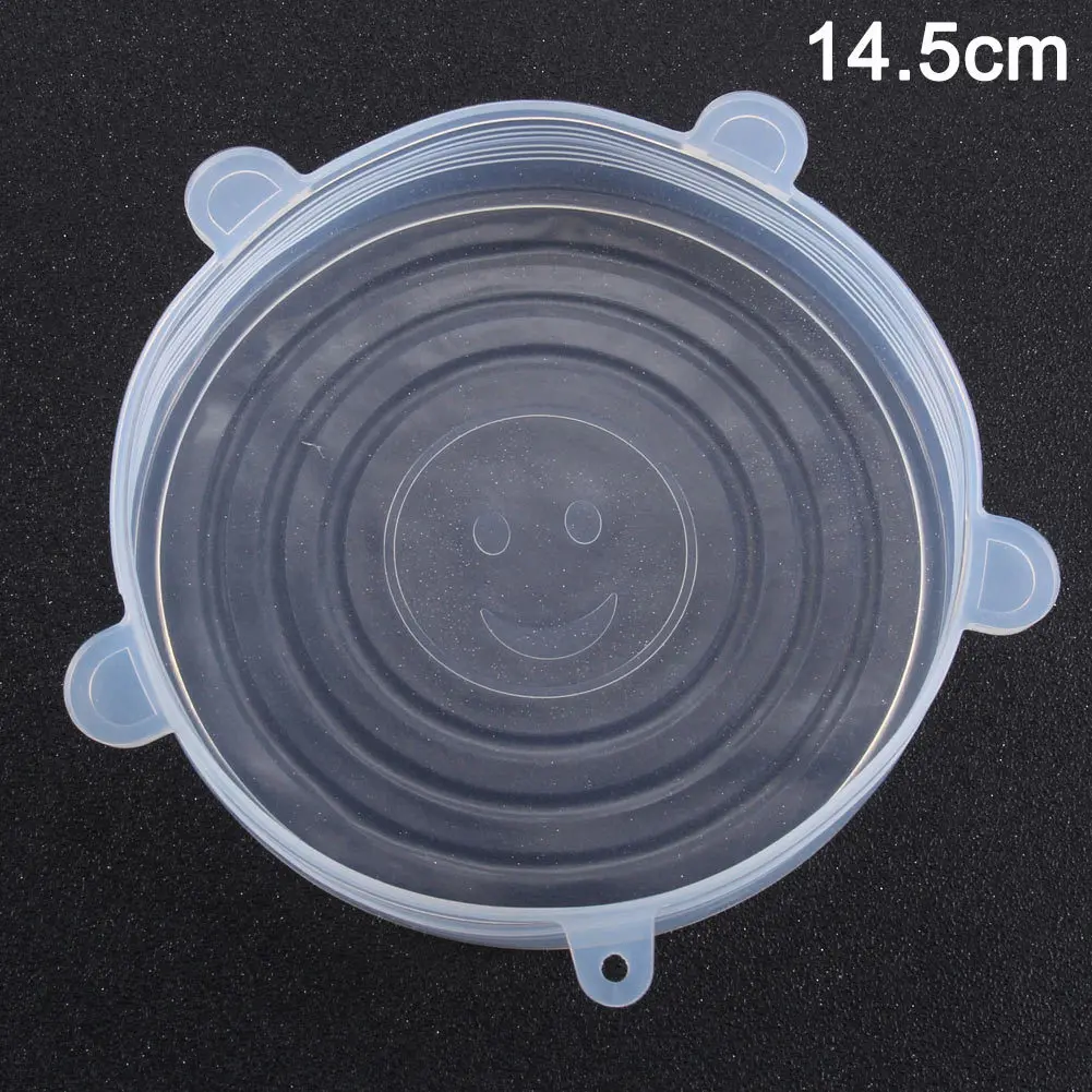 14.5cm New Reusable Silicone Food Cover Bowl Covers Wrap Food Fresh-keeping Extensive Household Kitchen - Цвет: 14.5cm