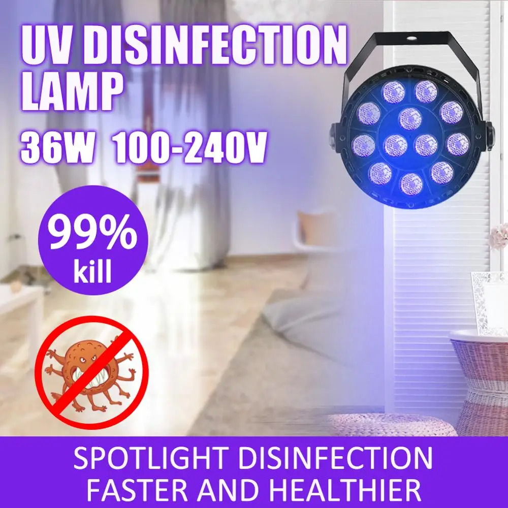 Ультрафиолетовая Светодиодная лампа для дома гостиной 36 Вт Нм | Лампы и освещение