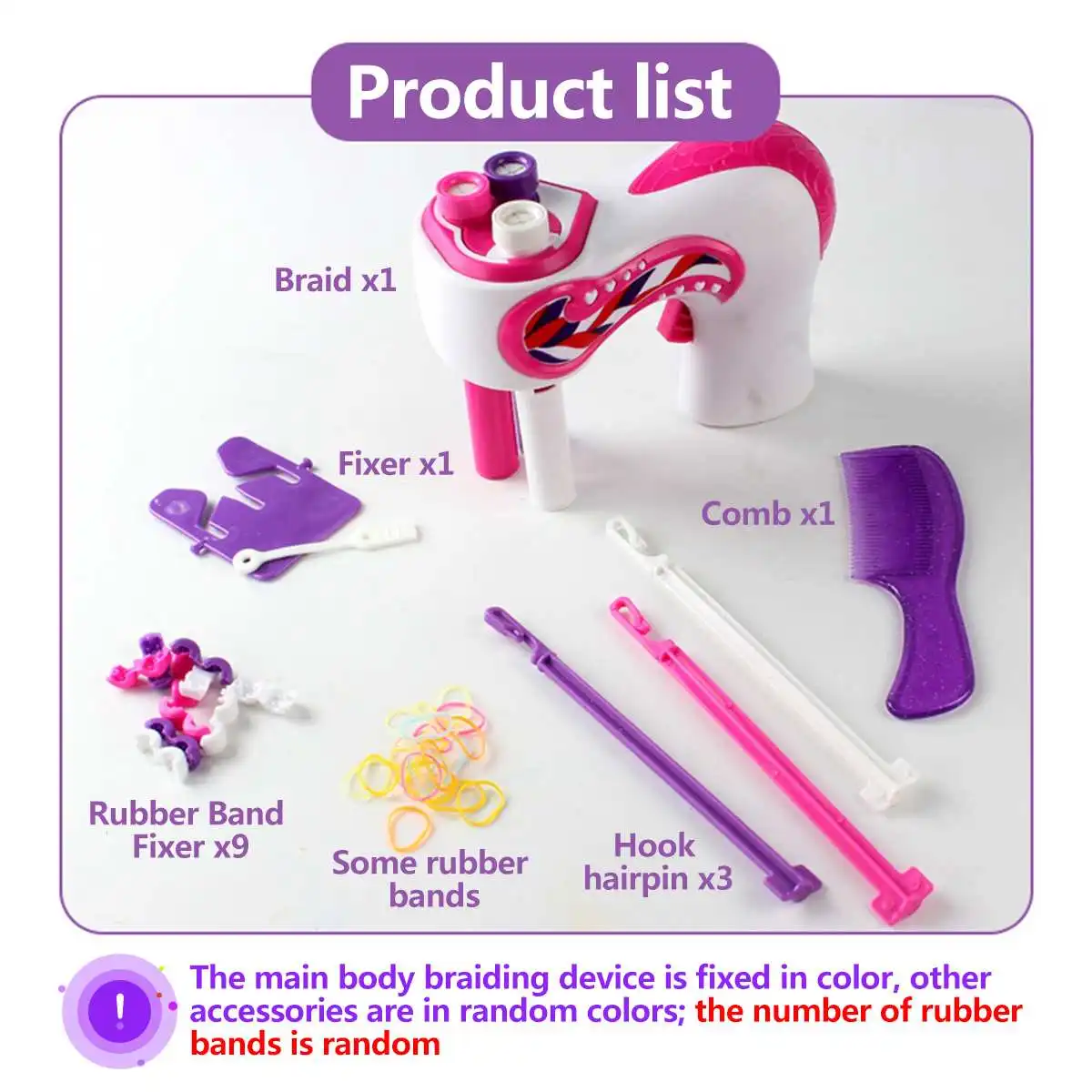 

Electric Automatic Hair Braider DIY Stylish Braiding Hairstyle Tool Twist Braider Machine Hair Braid Weave Roller Toys For Girl