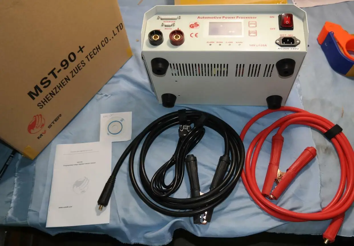 

Intelligent Charger MST-90 + Automotive Voltage Regulator Stabilizer for Auto Car ECU Programming and Coding Voltage Stabilizer