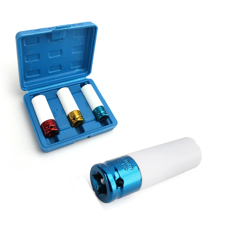 Набор ударных гаек 3 шт. тонкие универсальные гайки 1/2 дюйма 17 мм 19 21 для