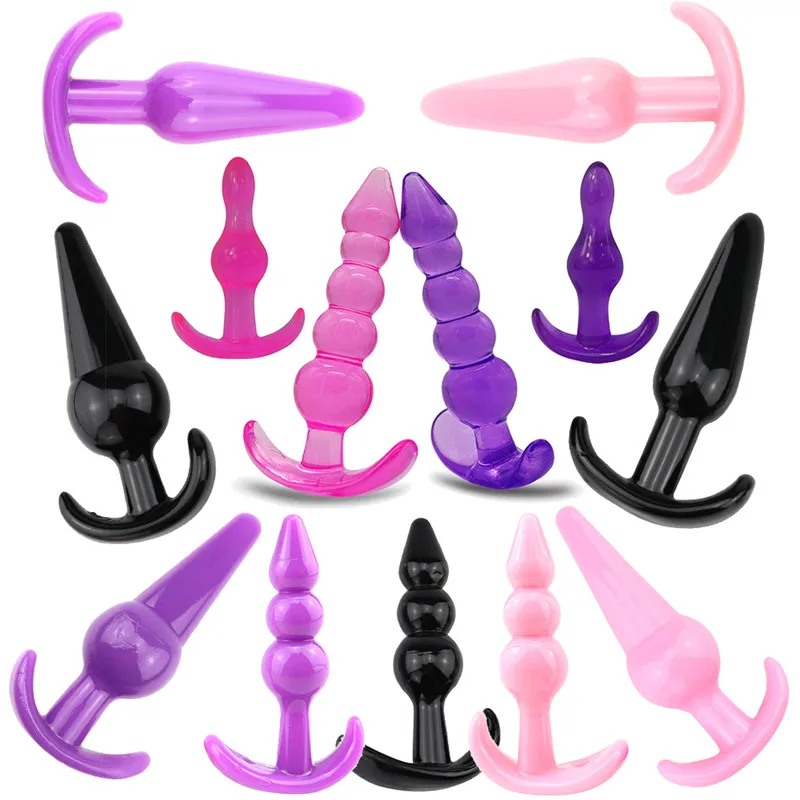 Мягкий силиконовый анальный фаллоимитатор для стимуляции точки G во