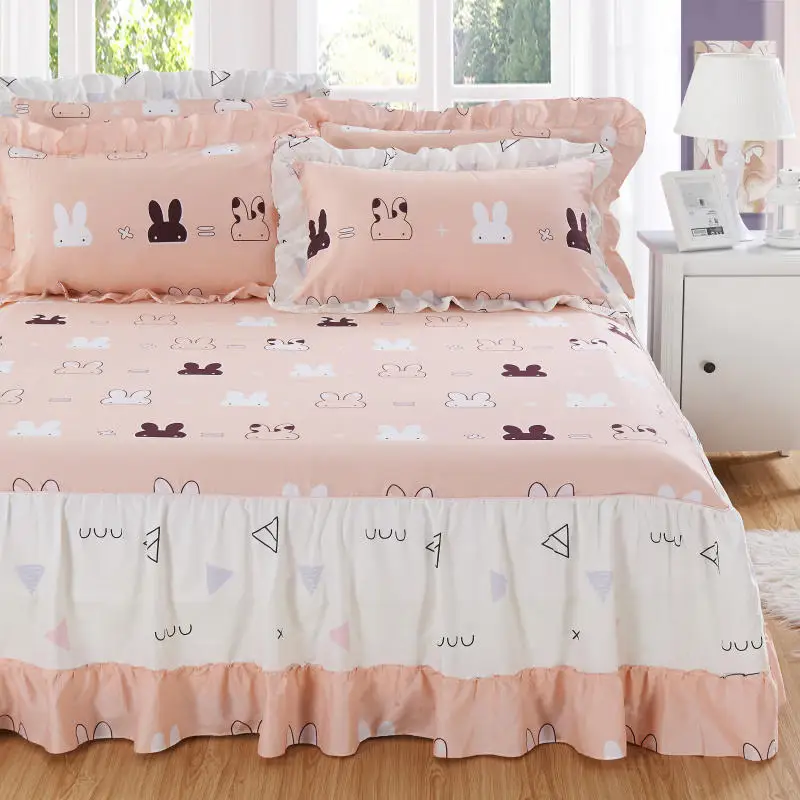 1 шт. покрывало + 2 наволочки с двумя кроличьими ушками роскошный комплект