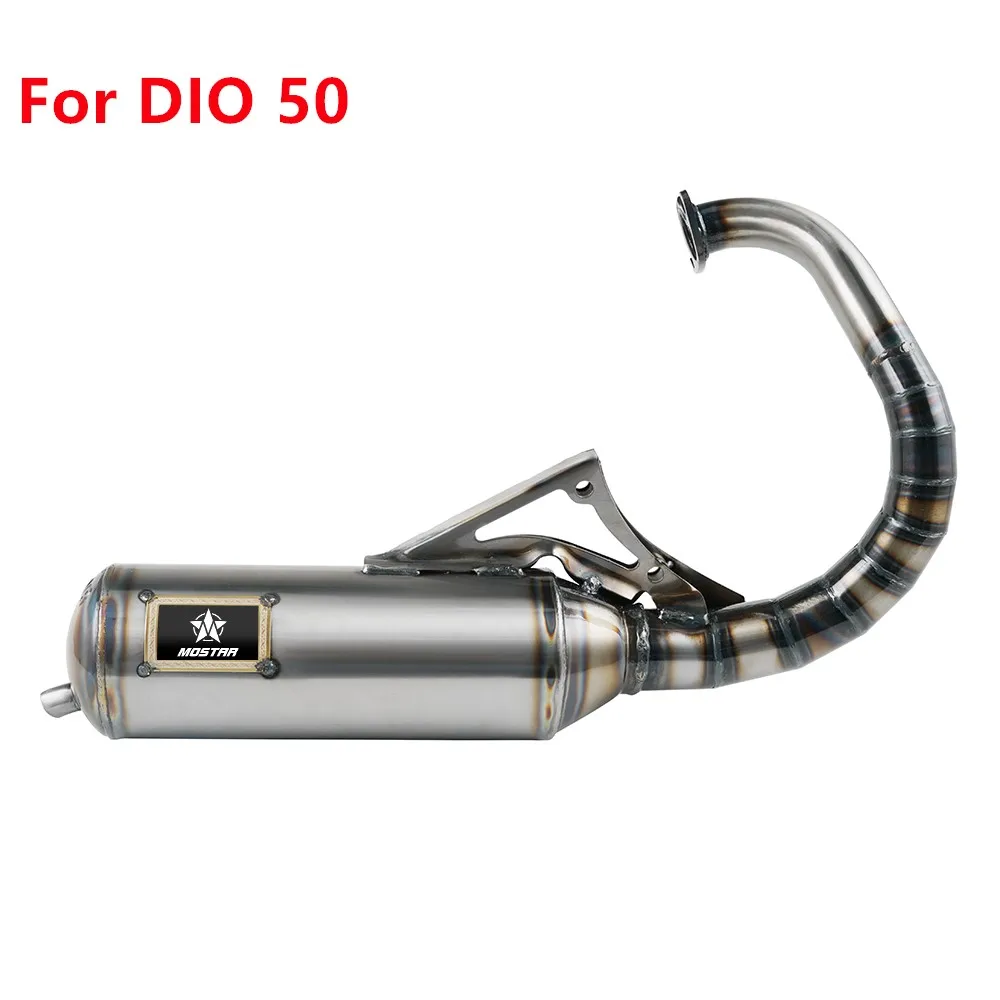 Motorcycle Exhaust for Honda DIO SA50 SR50 SK50 SYM DD50 Kymco ZX DJ Refined -Elite 50cc 46mm-50mm |