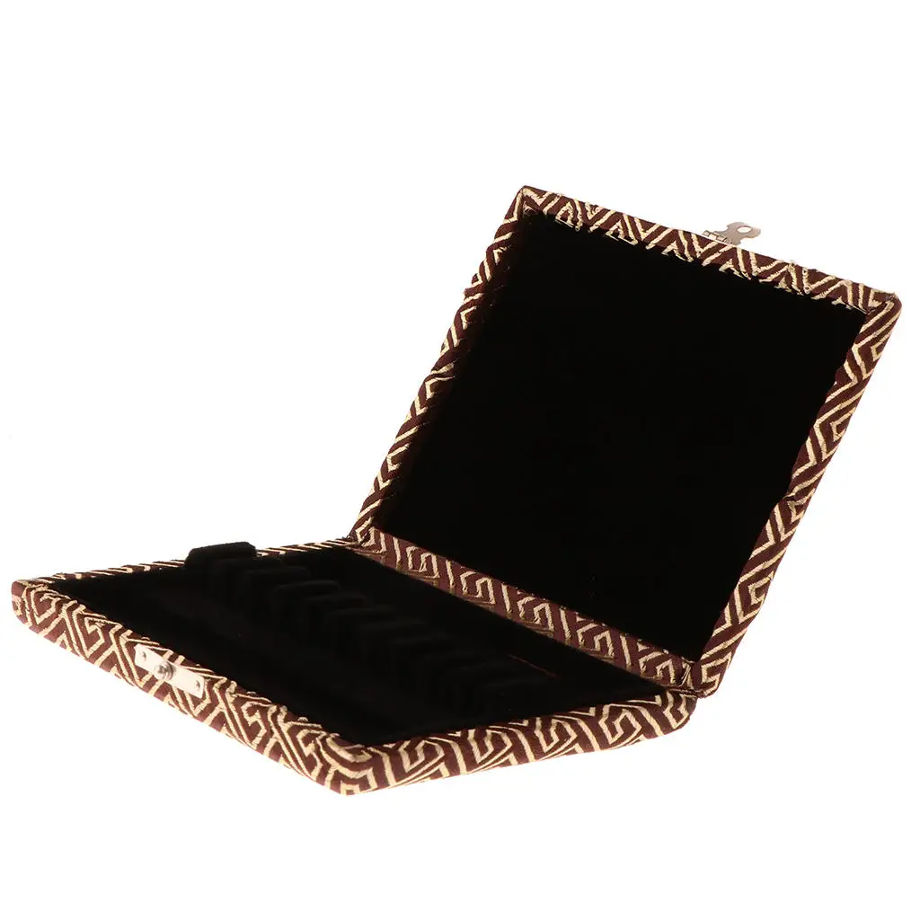 Oboe Reed Case Holder Box Internal Thicken Flannel for 10 Reeds Coffee | Parts &amp Accessories