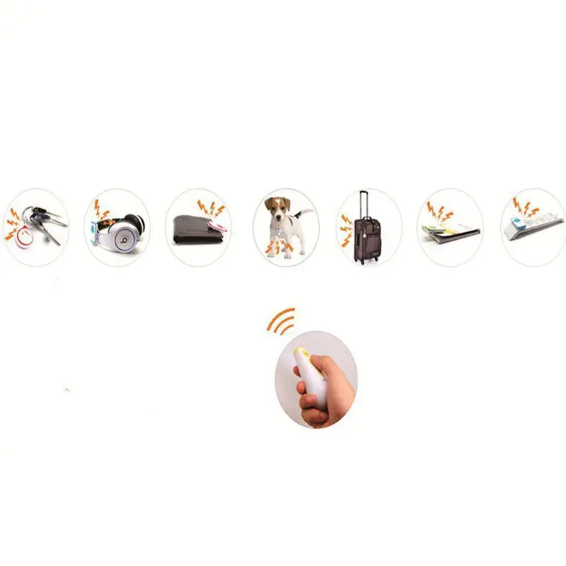 Беспроводной Радиочастотный брелок для поиска ключей с светодиодный фонарик