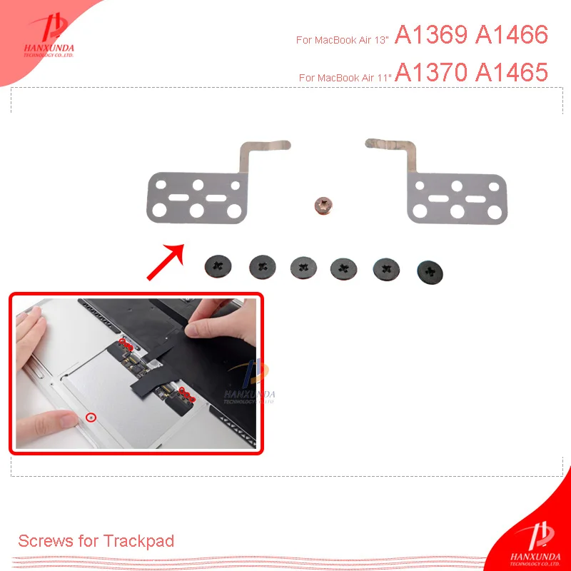 Оригинальные винты Trackpad для Macbook Air A1369 A1466 A1370 A1465 с сенсорной панелью оптовая