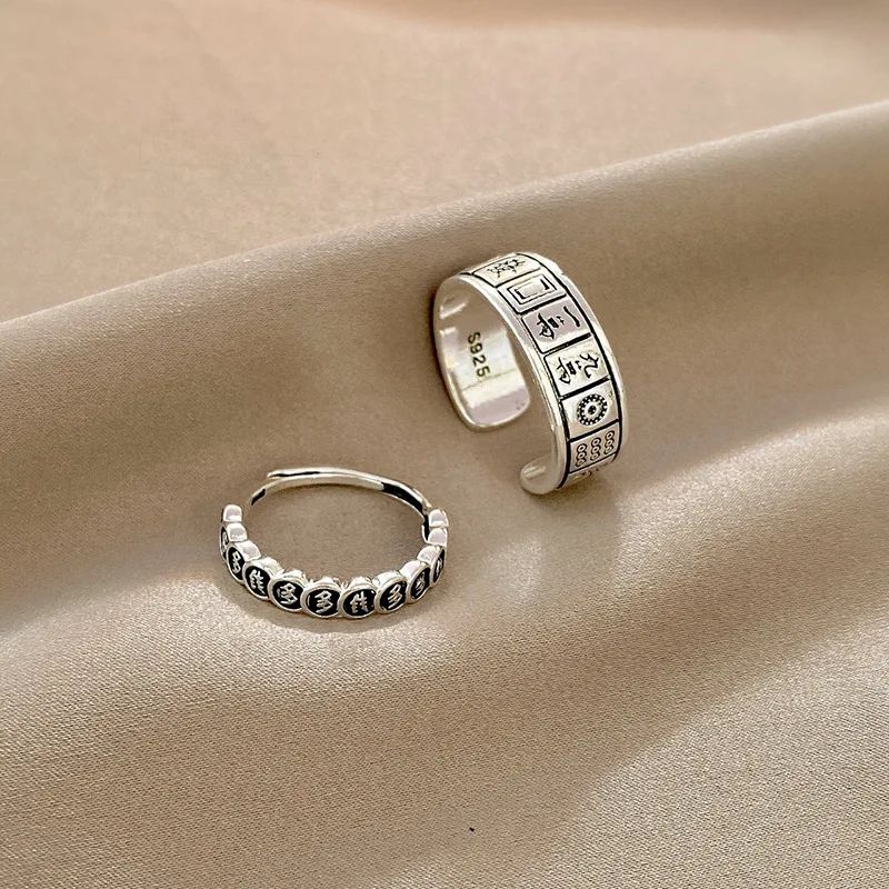 

Vintage Round Adjustable Rings For Women Men Fashion Metal Gold Plated Finger Ring Girls Man Party Jewelry Gift Wholesale