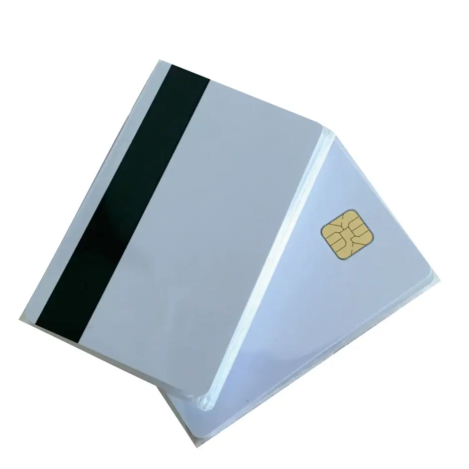 10PCS White Contact Sle4428 Chip Smart IC Blank PVC Card with 2750 OE Hi-Co Magnetic Stripe | Безопасность и защита