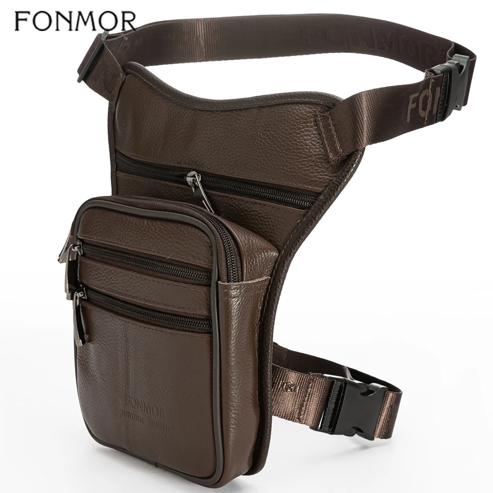 Поясная Сумка FONMOR мужская из натуральной кожи забавная сумочка на бедро чехол