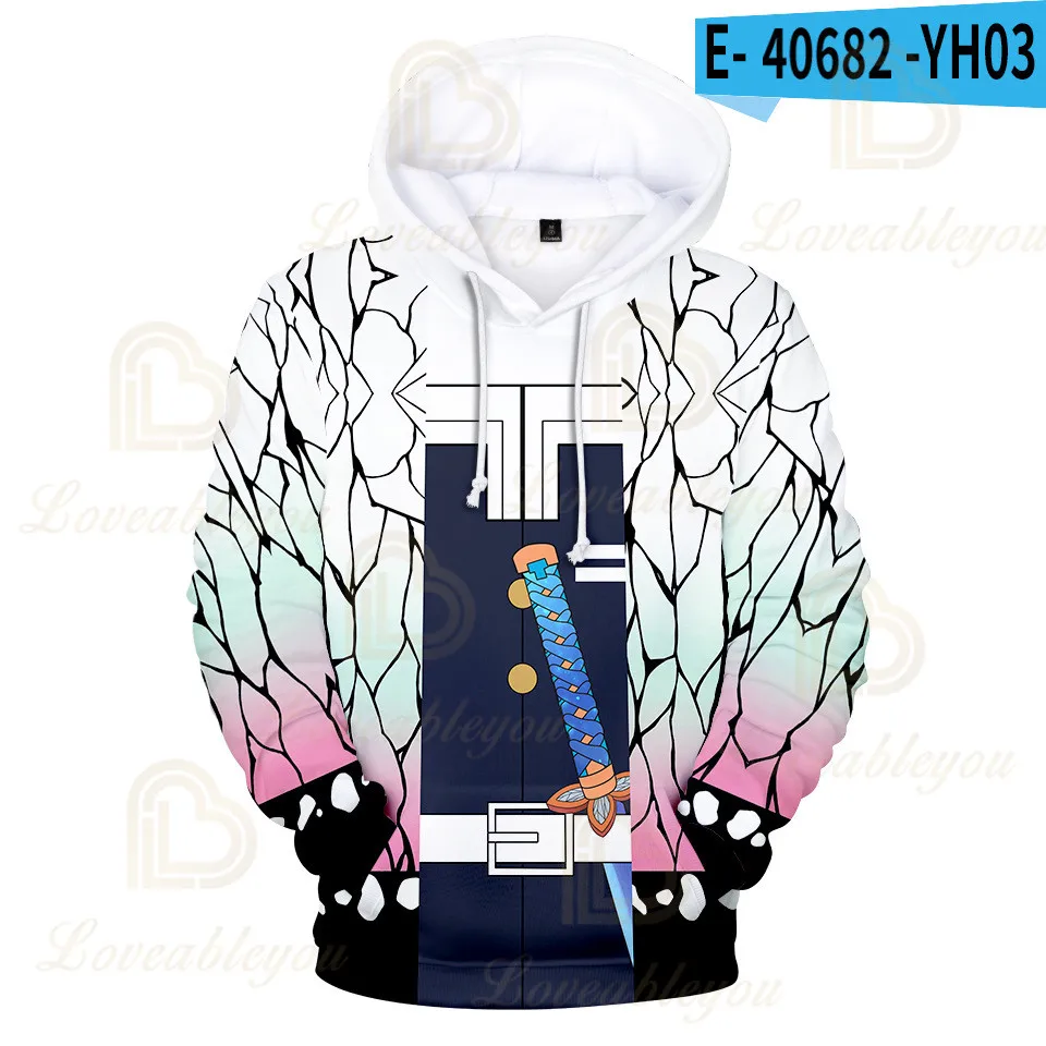 

2021 New Pattern Hot Anime Demon Slayer: Kimetsu No Yaiba 3D Print Hoodies Women/Kids Sweatshirts Long Sleeve Autumn Clothes
