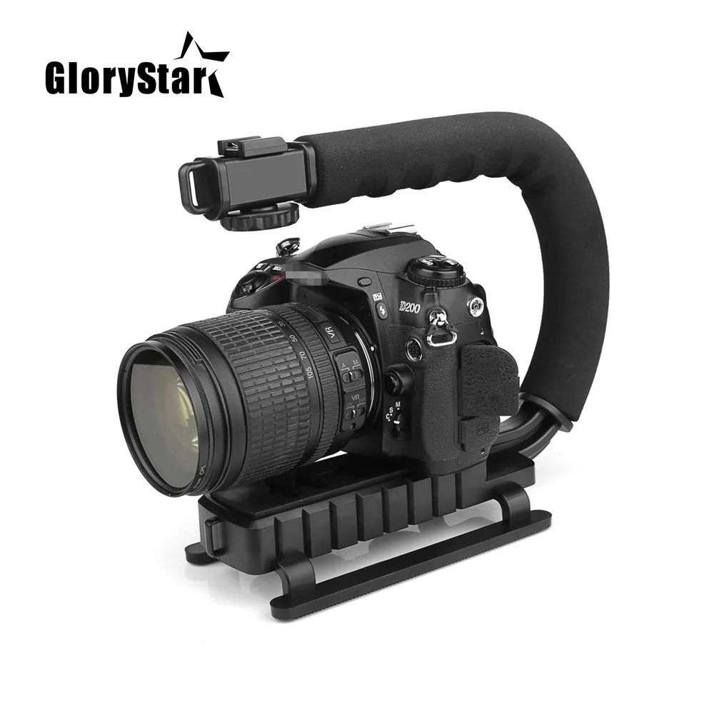 Estabilizador de Vídeo em Forma de u Estabilizador para Dslr Nikon Canon Câmera Sony Leve Portátil Slr Steadicam Gopro u
