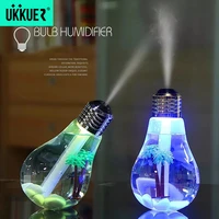 400ml colorful light bulb humidifier car atomization water distributor mini usb humidifier household ambience light for office
