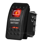 Переключатель-тумблер SPST для автомобильной лодки, 5 контактов, красный светодиод, 12 В, 20 А, 24 В, 10 А, для Carling ARB, Narva 4x, 4 вида