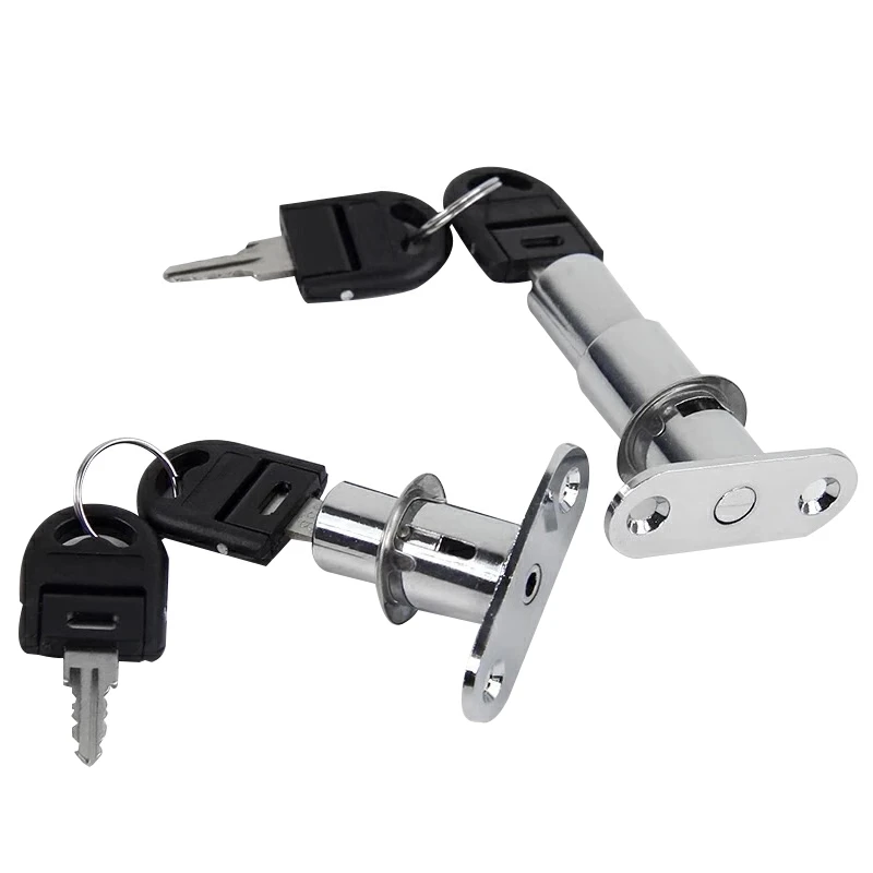 

Useful Cam Cylinder Locks 23/32mm tongue door bolt latch wooden Cabinet wardrobe Sliding door With key alloy Furniture Hardware