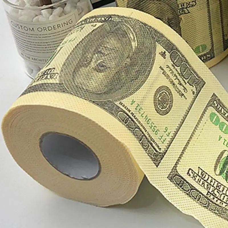 

Funny Printed Pattern Home Bath Toilet 2-ly Paper Wood Pulp Tissue Decoration