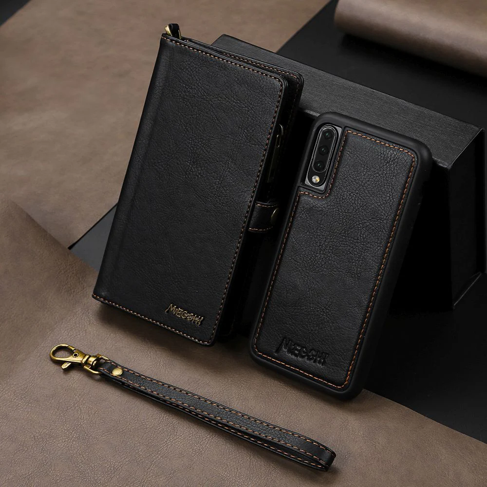 LAPOPNUT 2 в 1 чехол-бумажник из натуральной кожи для samsung Galaxy S10 5G S9 Plus A70 A50 A40 съемный Многофункциональный откидной Чехол