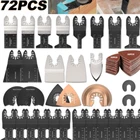 72 шт.компл. Осциллирующий Мультитул HCS полотна для пилы Набор аксессуаров домашний Осциллирующий Мультитул лезвия для Fein Multimaster Dewalt