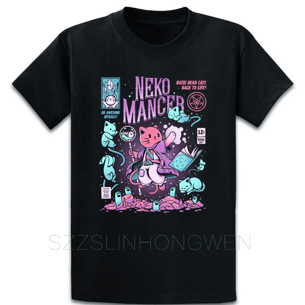 Nekomancer футболка с проектом героев из мультфильма летняя Homme создать более Размеры