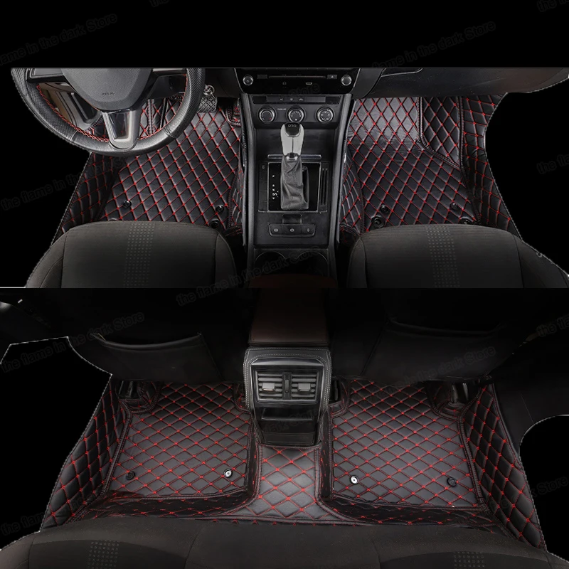 

Lsrtw2017 Durable Waterproof Car Interior Floor Mat Foot Mat for Skoda Superb 2016 2017 2018 2019 2020