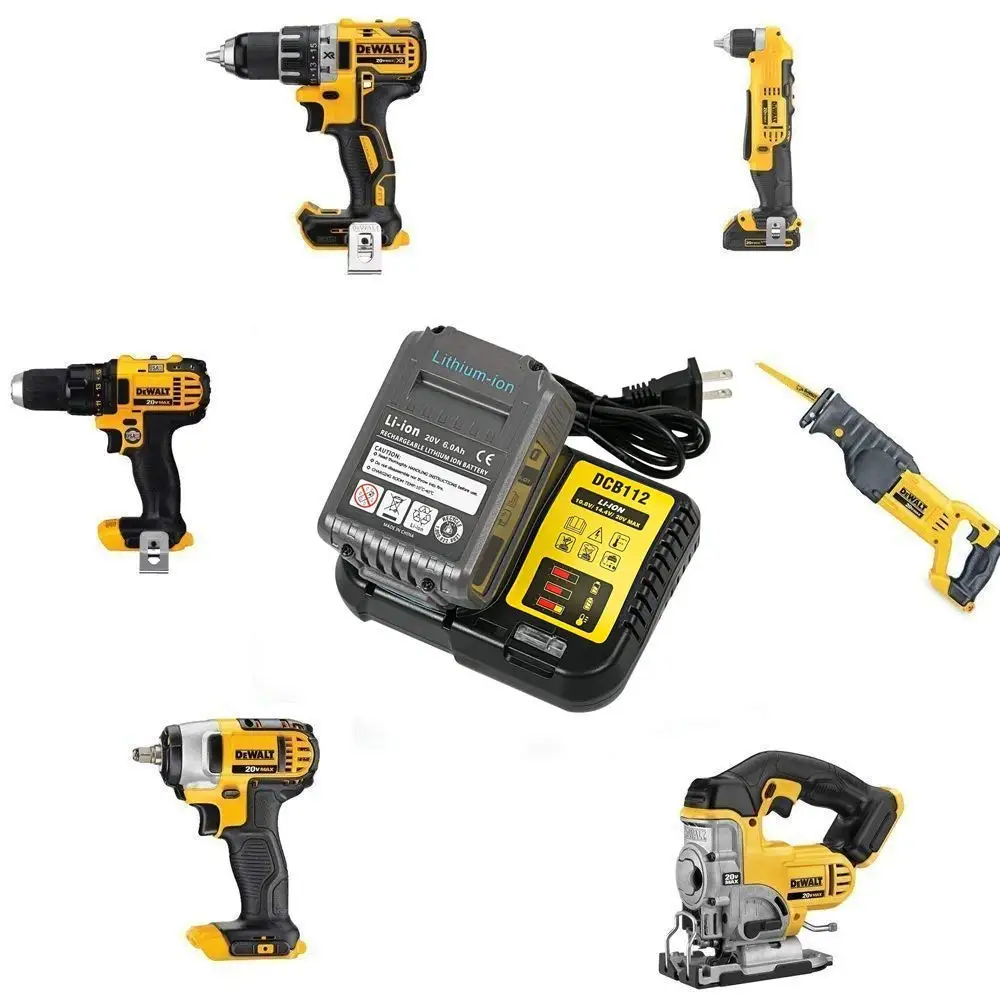 Сменный аккумулятор для электроинструмента DeWalt DCB184 DCB181 DCB182 DCB200 зарядное