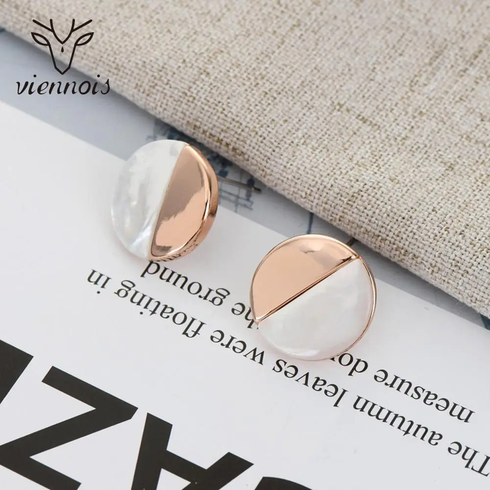 От Viennois покрытие из Дубай Стиль Круглый Геометрические серьги разноцветные