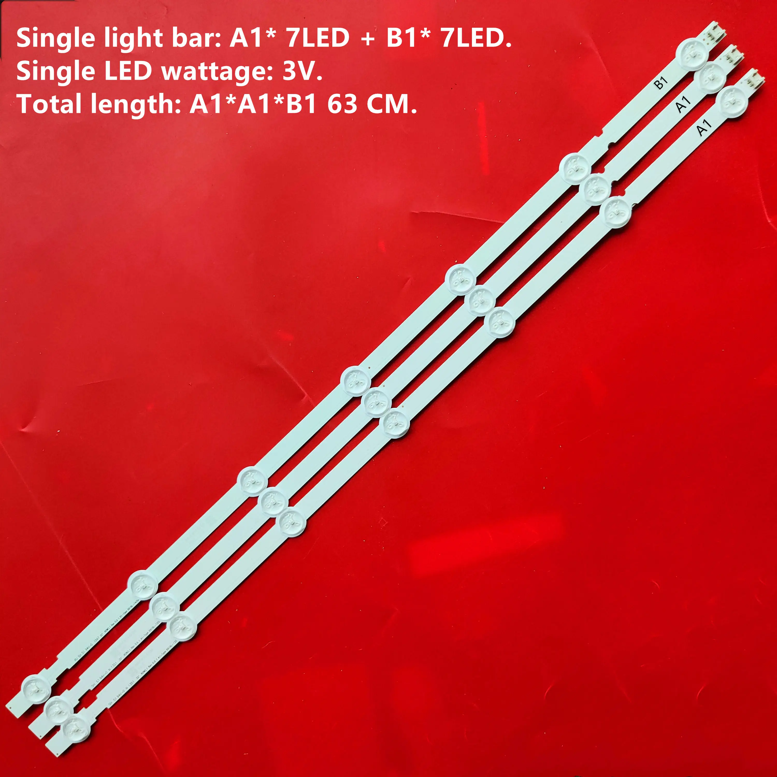 Новинка для возраста от 9 шт. * 7 светодиодный подсветка полосы 6916L 1295A 1204A 1105A Замена