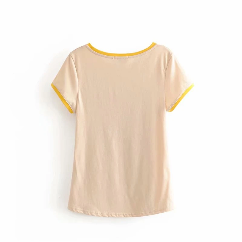 Женская Пляжная футболка с коротким рукавом и принтом паром|Футболки| |