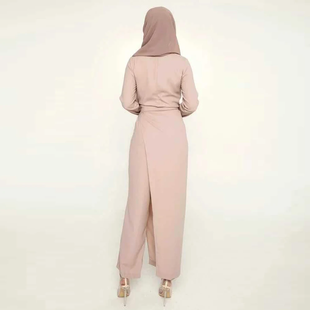 

2021 Abaya Dubai Muslim Fashion Jumpsuit Dress Turkey Islam Clothing Robe African Dresses for Women Musulman De Mode Ropa Mujer