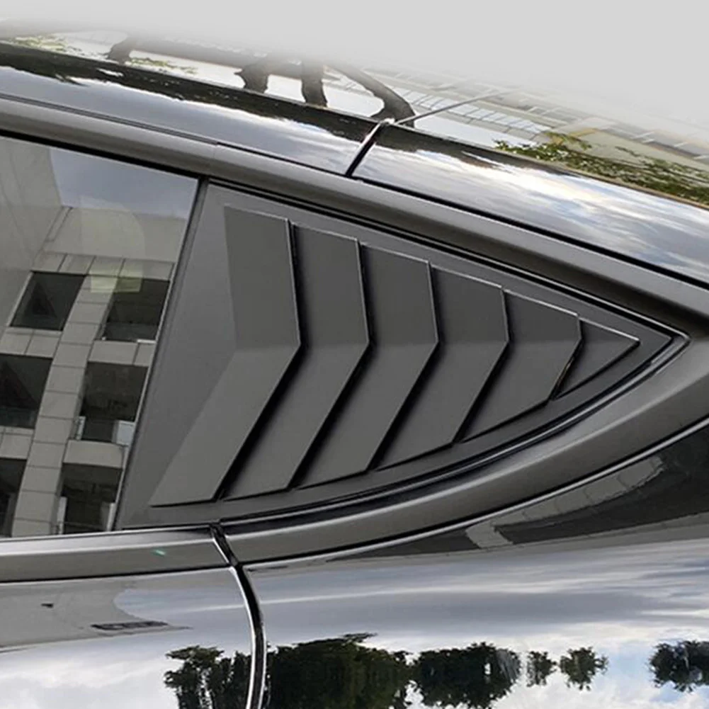 2pcs Rear Window Triangle Shutters Shade Blinds Decoration Cover Car Styling for Tesla Model Y Auto Exterior Accessories | Автомобили и
