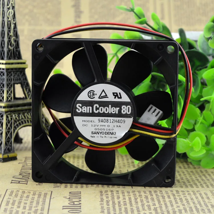 

NEW 9A0812H409 8025 8cm 12V 0.13A Motor protection cooling